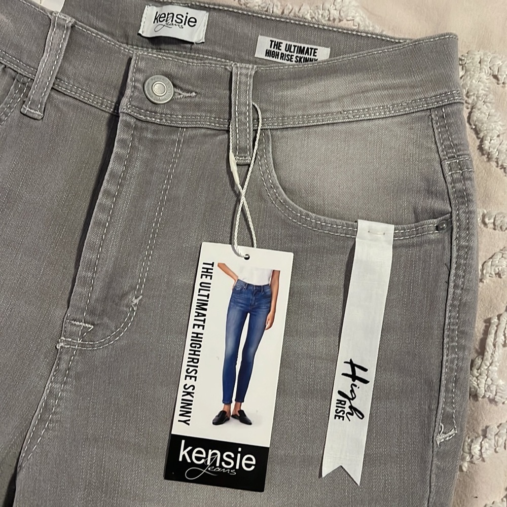 Kensie Jeans skinny gray jeans NWT - Picture 2 of 4